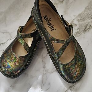 Alegria Multicolor "Dayna" Mary Jane Dress Shoes